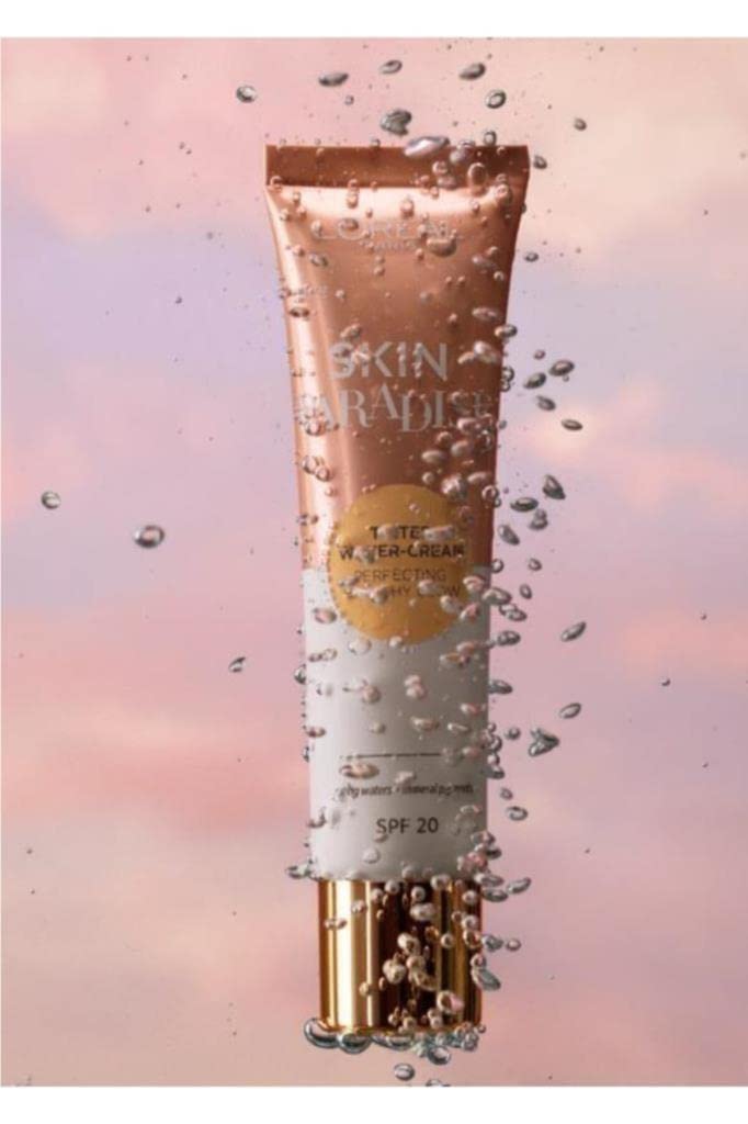 L'ORÉAL L'Oreal Paris Skin Paradise Tinted Moisturiser, Up to 24h hydration, SPF20, 02 Fair, 0.039 kg