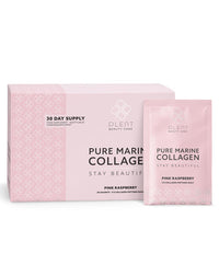 Plent PLENT Pure Marine Collagen Pink Raspberry - Hair, Skin, Nail Support Supplement Marine Collagen peptides - 30 Days Supply Box 30 sachets