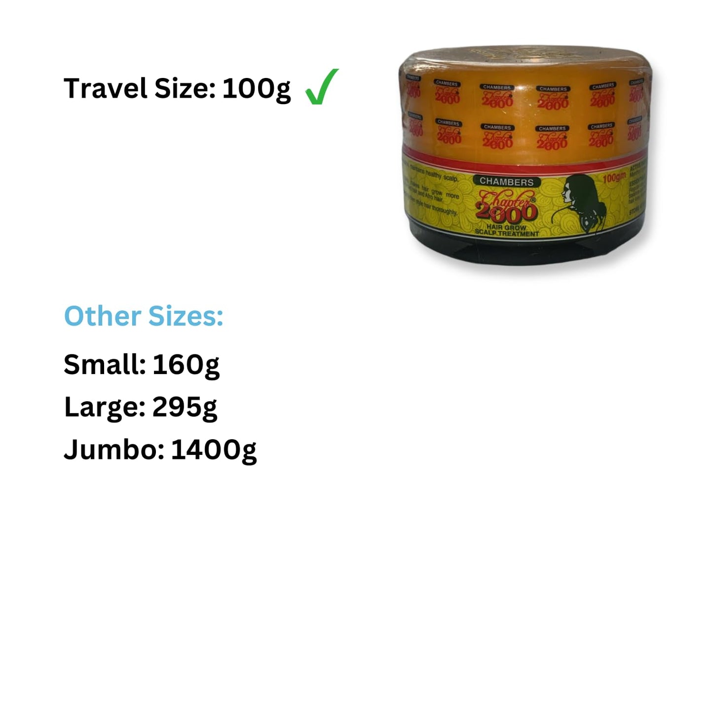 Generic Chamber's Chapter 2000 Super Hair grow Scalp Treatment 100g, TRAVEL SIZE