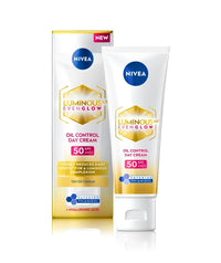 NIVEA Luminous 630 Even Glow Day Cream, Oil Control, SPF50, 40ml