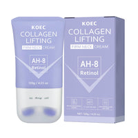 ANGEL SILK Collagen AH-8 Firming Neck Cream, Retinol Tightening & Lifting Neck Cream Contain Hexapeptide with Double Roller Massage, Reduce Wrinkles Fine Lines, Firm And Lift Sagging Skin 1pc