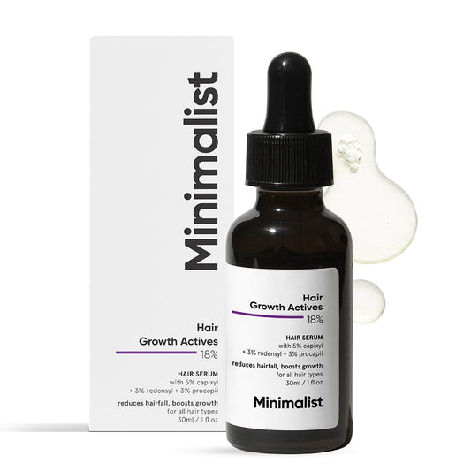 Minimalist Hair Density Serum 18% | With Procapil, Capixyl, Redensyl, Anagain & Baicapil For Hair Fall Control | Women & Men | 30 ml