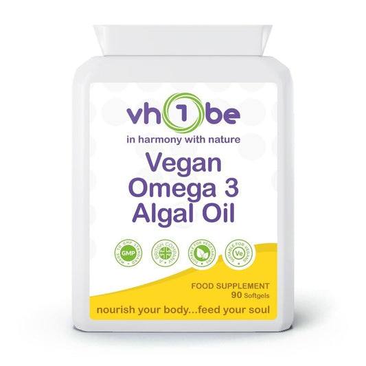 vh1be Vegan Omega 3 Algal Oil 90 Softgels
