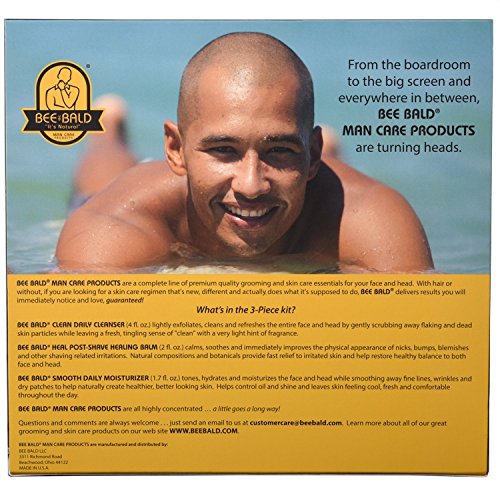 Bee Bald 3 Piece Daily Skin Care Regimen Kit