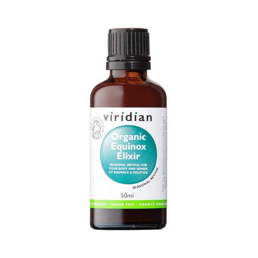 Viridian -100% Organic Equinox Elixir (Dandelion, Burdock, Artichoke, Nettle, Cleavers) 50ml