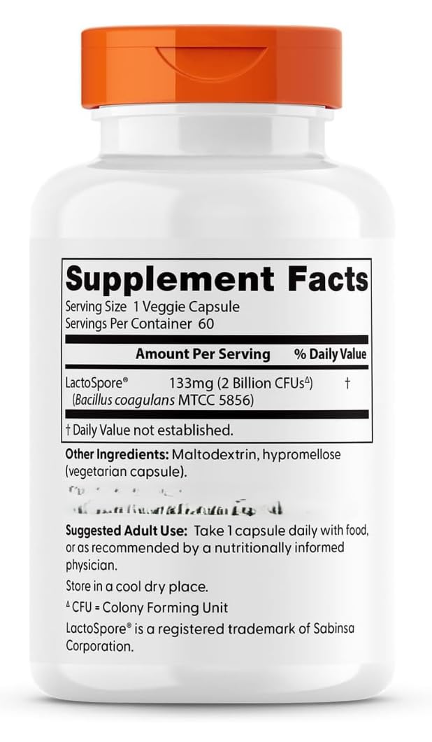 Generic Digestive Health Probiotic 2Billion CFUs, Non-GMO, Vegan, Gluten Free, Soy Free, 60 Veggie Caps
