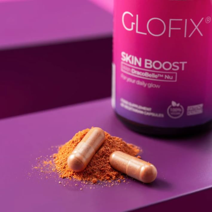 Skin Boost Food SupplementGlofix, Vegan, 60 Capsules