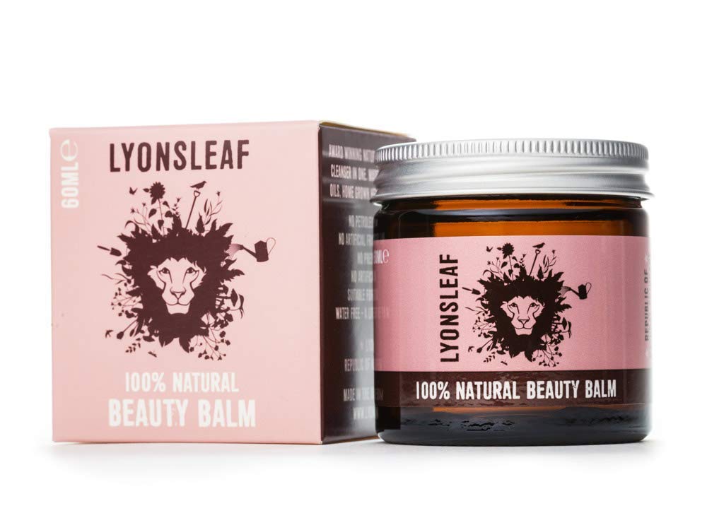 Lyonsleaf 100% Natural Beauty Balm - Balm Cleanser and Moisturiser in one - Hot Cloth Cleanser - Oil Cleansing Method 60ml (Fragranced With Essential OIls) 60mls