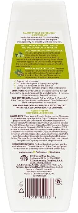 Generic Palmer Olive Oil Formula Shampoo 400ml