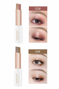 6 Pcs Double Colors Eyeshadow Stick Rotating Upgraded Glitter Gradient Eyeshadow Stick Long Lasting Waterproof Shimmer Cream Eyeshadow Stick Set