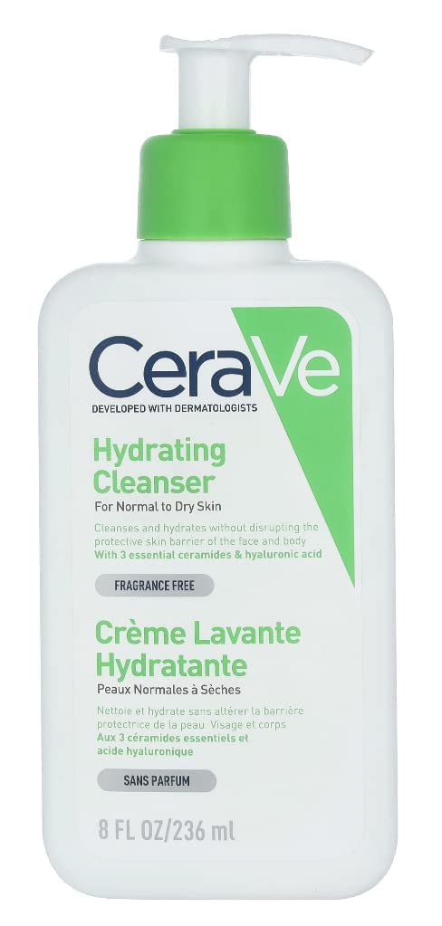 CeraVe Hydrating Cream-to-Foam Cleanser 236ml WHITE