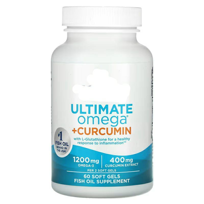 Generic Nordic'sUltimate Omega 3 + Curcumin Fish Oil for Inflammation & Joint Support, 60 Softgels