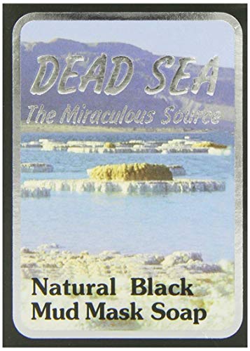 MALKI DEAD SEA SOAPS - 100% Na Malki Dead Sea Black Mud Soap 90g x 6 Packs