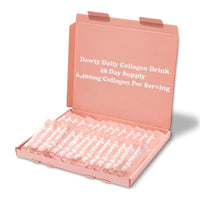 Dewty Collagen Drink - Peach Flavour Daily Collagen Supplements for Women - Individual Collagen Sachets - with Hyaluronic Acid, Biotin & Retinol, Great for Skin, Hair, Nails & Joints (28-Day)