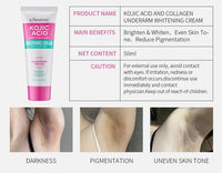 Korean Skin Care, Kojic Acid Skin Cream, Underarm Cream For Intimate Area, Private Parts, Knees, Elbows, Inner Thigh, Bikini Areas, Cream Quickly Absorb & Reduce Odor,Smoothing.
