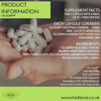 Hellenia Celadrin® 500mg | 90 Capsules | Potent Joint Care Supplement | Vegan Friendly | UK Manufactured