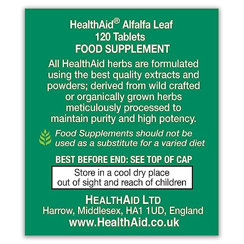HealthAid Alfalfa 700mg - 120 Tablets