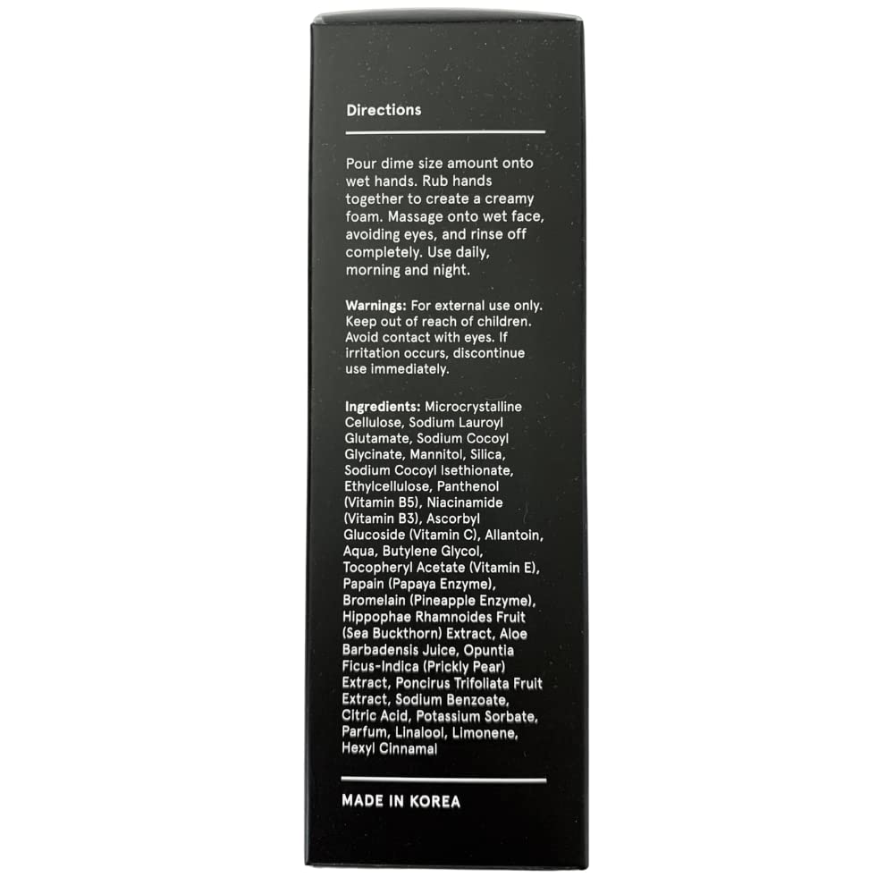 JAXON LANE Exfoliating Powder Face Wash w/Papaya Enzymes Powder, Aloe Vera, Vitamin C, AHA | Anti Aging Deep Pore Cleanser & Acne Treatment