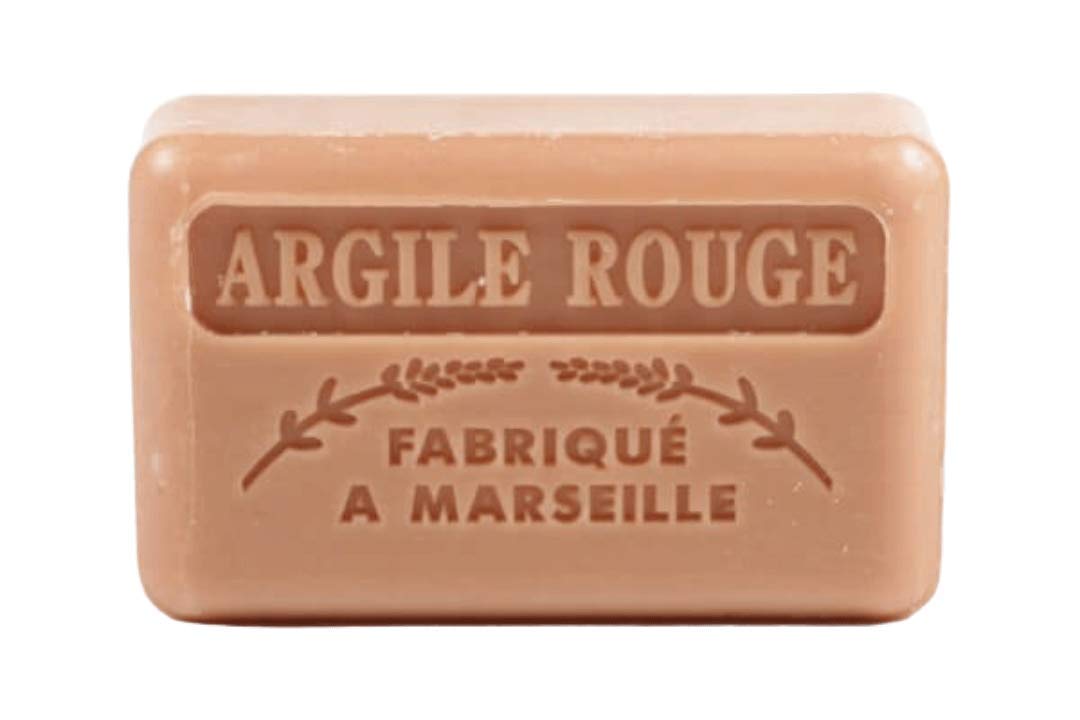 125g Savon De Marseille Soap - red clay (argile rouge) by Foufour