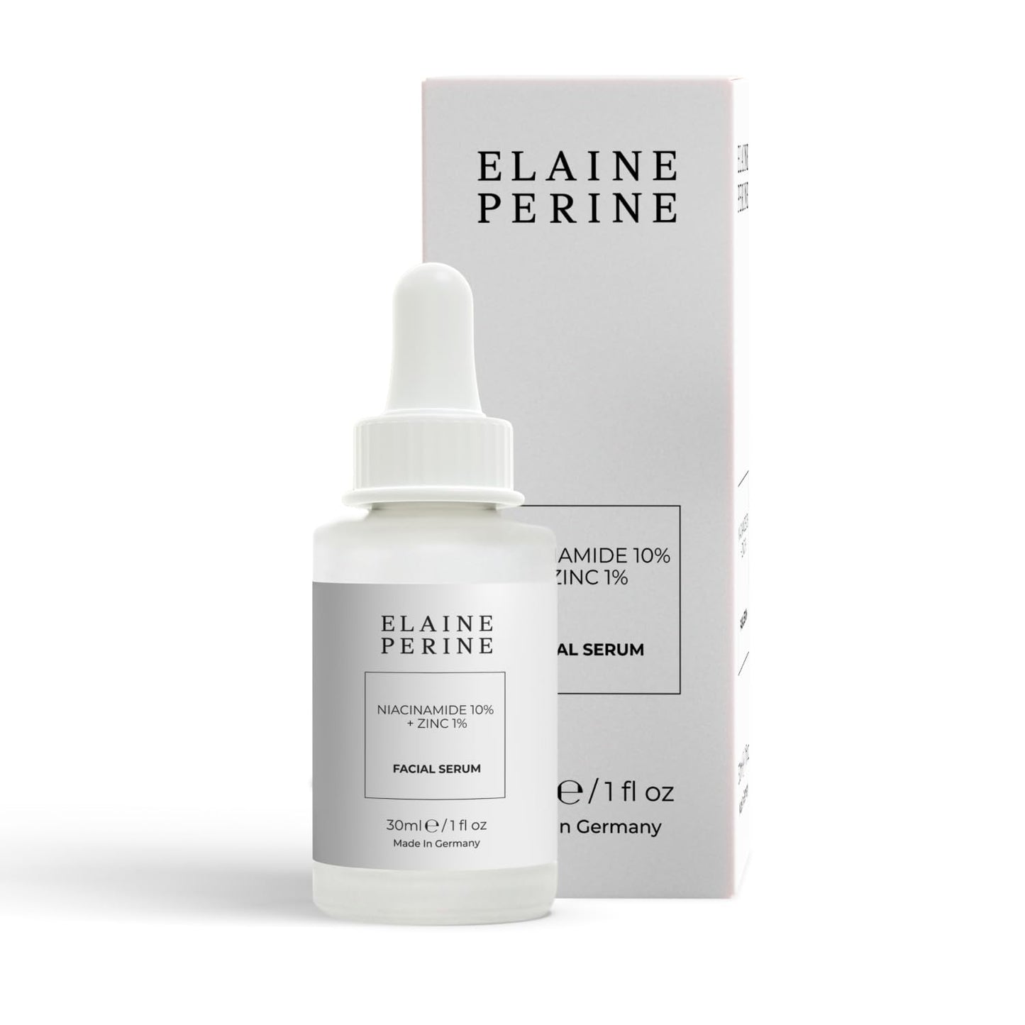 ELAINE PERINE PARIS NIACINAMIDE 10% + ZINC 1% SERUM for large pores and blemished skin 30ml - by Elaine Perine Made in Germany