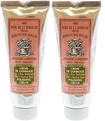Le Couvent des Minimes Beneficial Rose Skincare Polishing Cream 75ml 2 Pack