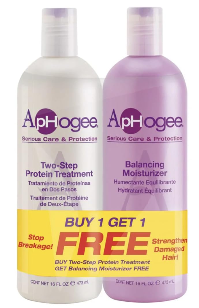 Generic Aphoge Buy Two Step Protein Treatment Kit 16oz & Get Balancing Moisturizer 16oz