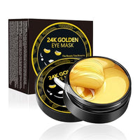 Dulele 60 Pcs/30 Pairs 24K Golden Eye Mask, Crystal Collagen Under Eye Patches, Anti Aging Wrinkle Eye Gel, Reduce Dark Circles, Puffy Eyes, Refresh, Revitalizing Eye Patches