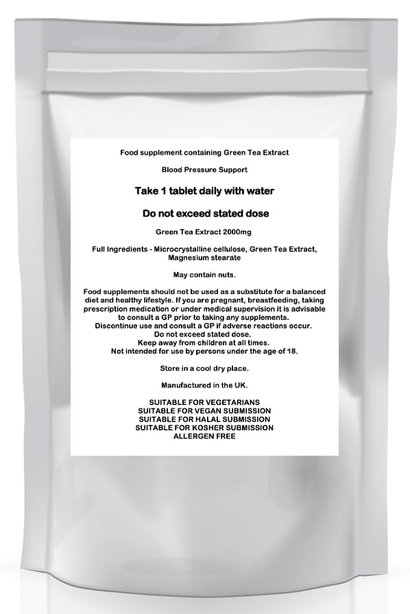 Blood Pressure Support - High Potency Natural Food Supplement Pills - 90 Day Supply