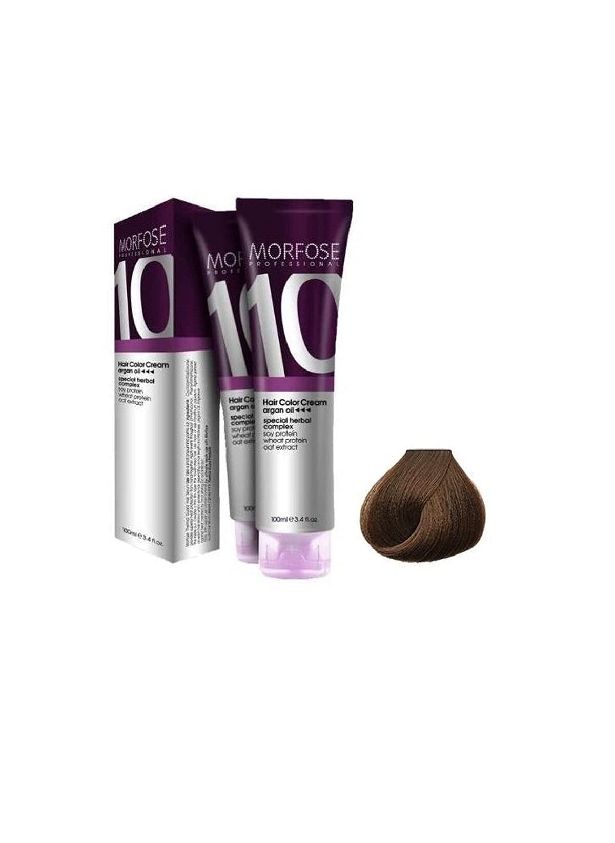 Morfose 10 Professional Hair Colour Cream 100 ml, No. 7.74 Hot Cocoa