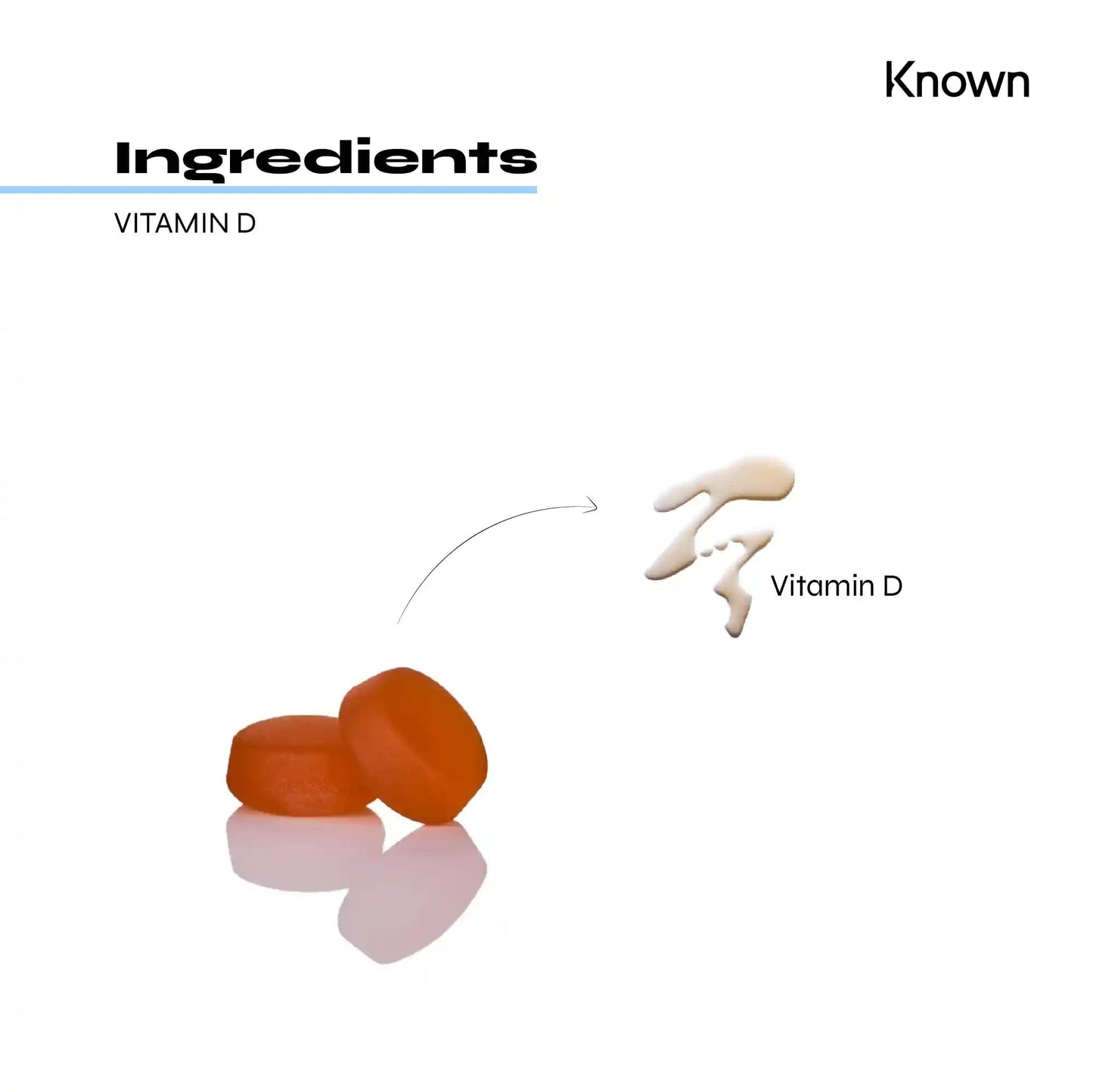 Vitamin D3 Gummies (2000IU) by Known | Essential Support for Your Bones, Muscles & Immune System | Delicious Natural Orange Flavour | 60 One-a-Day Vegetarian Vitamin Gummies (Two Months’ Supply) (1)