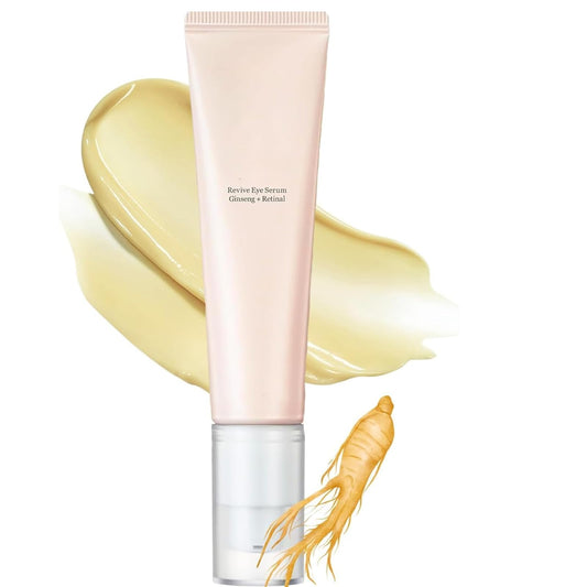 IZBEAUVO Revive Eye Serum: Ginseng + Retinal, Korean Eye Cream for Dark Circles and Puffy Eyes, Anti Wrinkle Eye Cream, Anti Aging Eye Bags Remover Revive Eye Creams for All Skin Types