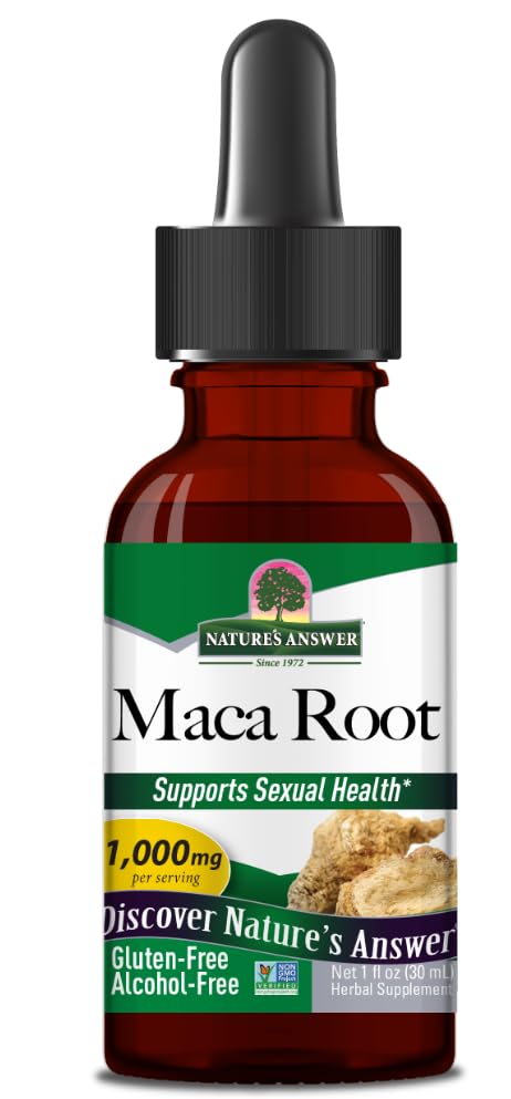 Generic Natural's Answer MacaRoot 1000mg, Gluten-Free, Alcohol-Free, 30 ml