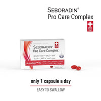 Seboradin Food Supplement Biotin Selenium Zinc Copper Vitamins for Skin Hair Nails 30 Capsules Pro Care Complex