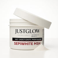 JustGlow Original Sepi white SkinWhite MSH – Pure Cosmetic Grade Skin Brightening Ingredient for DIY Serums, Creams & Lotions | 20g