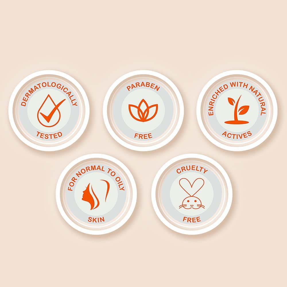 Lotus Herbals Safe Sun Vitamin C Matte Gel Daily Sunscreen | SPF 50 | PA+++ | Paraben Free | Dermatologically Tested | Anti Pollution | Normal/Oily Skin | 100g