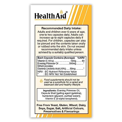HealthAid Evening Primrose Oil 500mg 30 Capsules