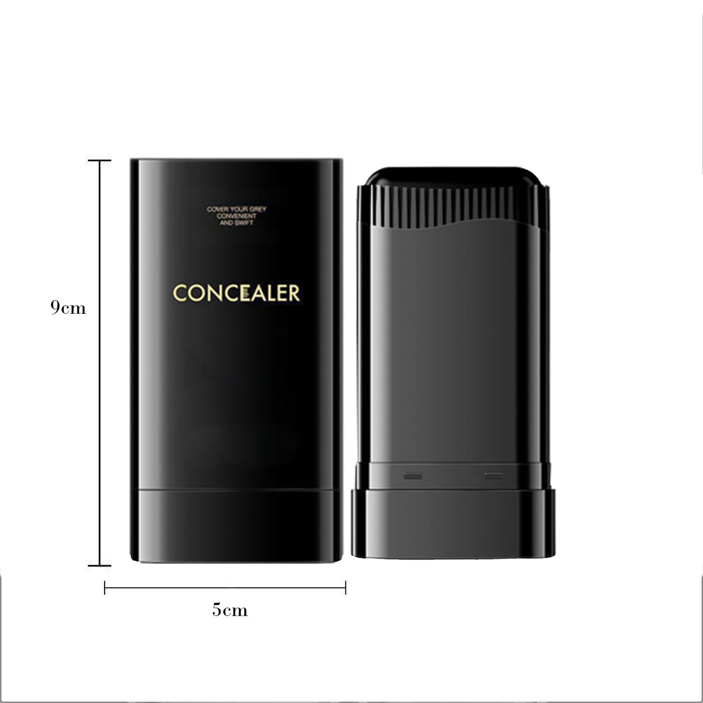 Generic Waterproof Sweat-Proof Hair Dye Comb for Root Touch Up, Natural Black Color with Safe Formula, Convenient Portable Hair Root Concealer Stick (Black)
