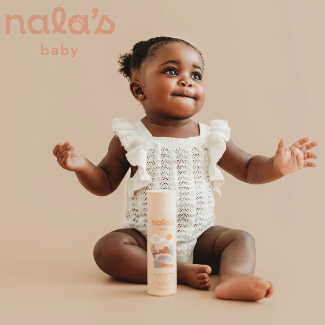 Nala's Baby Body Lotion | Award-winning | 99% Natural | Dermatologically-tested and Paediatrician-approved | Nourishing Soothing Oat and Coconut Oil | Vegan | 200ml | Nalas Baby