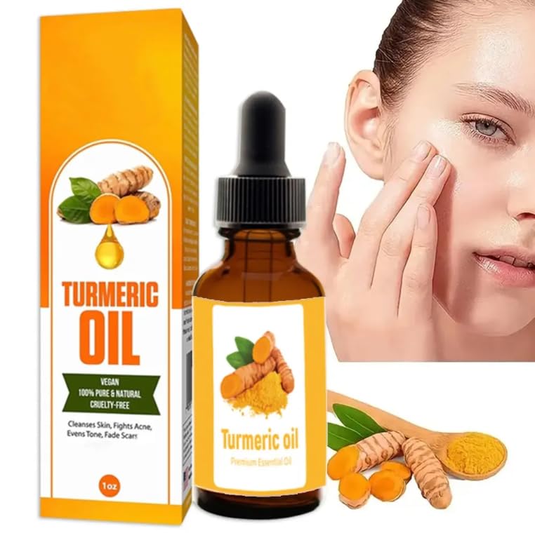 Turmeric Oil 30ml – 100% Pure and Cold-Pressed | Powerful Antioxidant & Natural Skin Rejuvenator, For All Skin Types