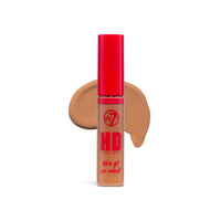 W7 HD Concealer - Rich and Creamy Matte Formula - Medium Lasting & Buildable Coverage (DW9 Dark Warm)