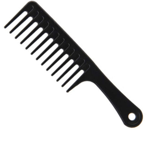 Glamza Wide Tooth Comb GLAMZA Jumbo Wide Detangling Comb - Perfect Afro Comb for Long, Wet or Curly Hair - HUGE 24.5cm Long (Black)