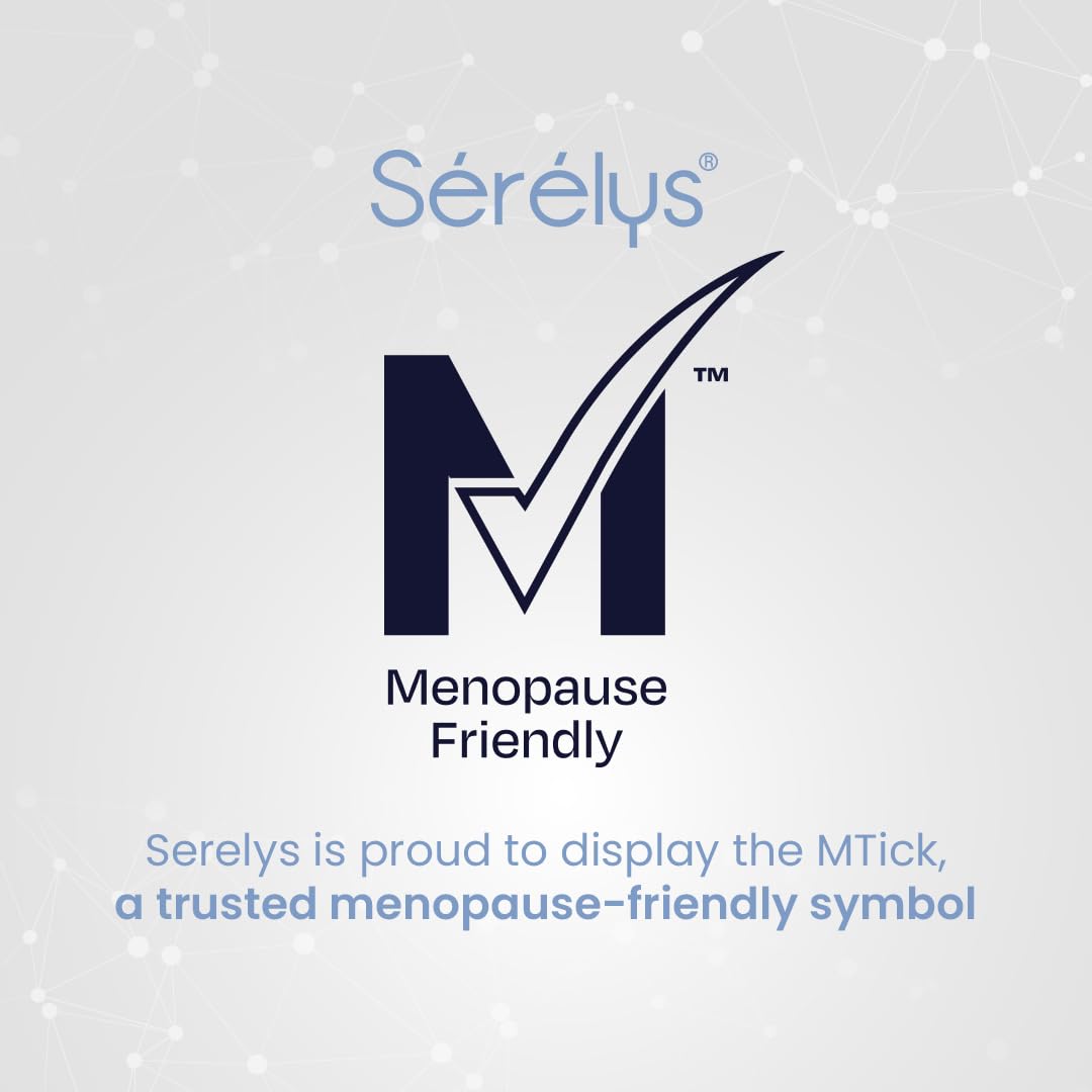 SERELYS Sérélys MENO Perimenopause & Menopause Supplements for Women - 60 Vegetarian Capsules with PureCyTonin Complex - Hormone Balance, Hot Flushes & Fatigue Reduction Non-Hormonal Formula - 2 Month Supply