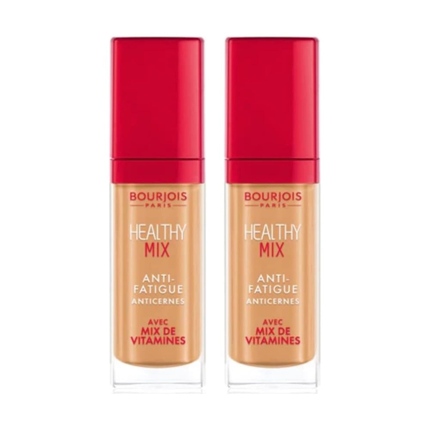 2 x Bourjois Healthy Mix Anti Fatigue Concealer 7.8ml Sealed - 55 Honey