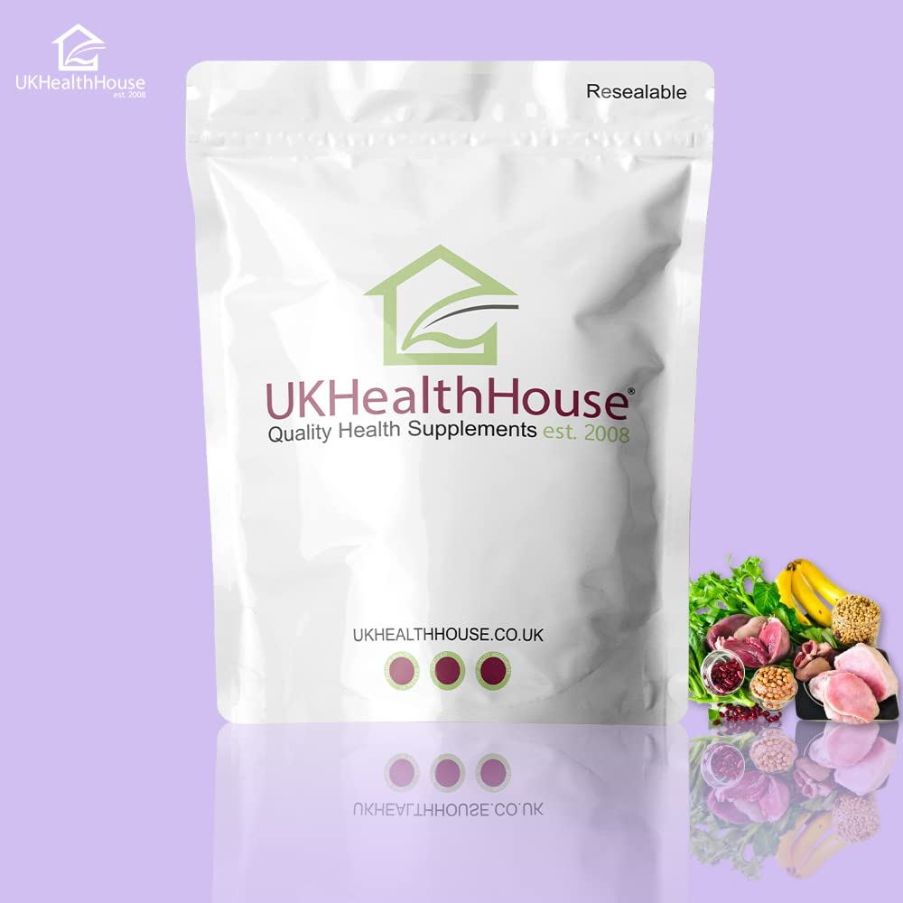 UKHealthHouse Magnesium + Vitamin B6-90 Strong Micro Vegan Tablets - Cramp Stress Fatigue - Immune System Bone Muscle Teeth Health - MAGNEZ + VIT B6 Tabs Magne b6