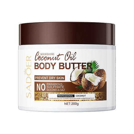 gcdat Coconut Body Butter for Dry Skin, Hand & Body Moisturizer with Organic Coconut Oil, Body Moisturizer for Smooth and Radiant Skin, 24-Hour Moisture Skin Care