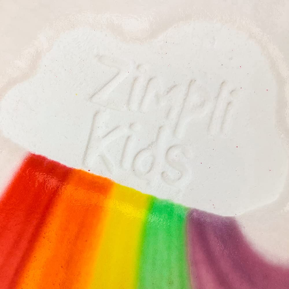 Large Cloud Rainbow Bath Bomb from Zimpli Kids, Magically Creates Multi-Colour Special Effect, Birthday Gifts for Boys & Girls, Pocket Money Toys for Children, Vegan Friendly & Cruelty Free