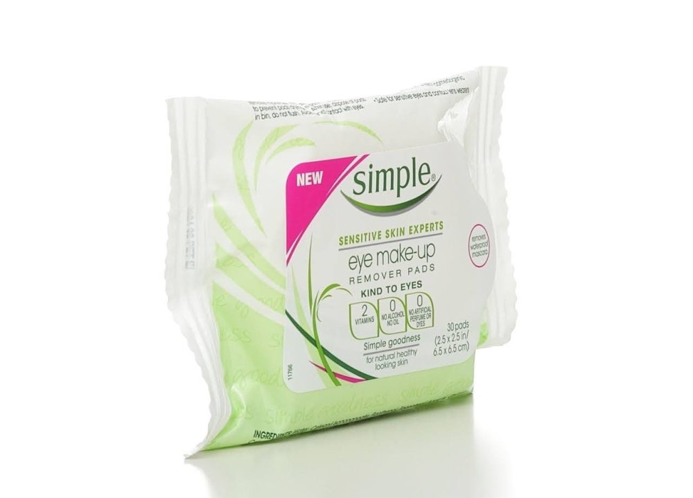 Simple Kind to Skin Eye Make Up Remover Pads Pack of 2