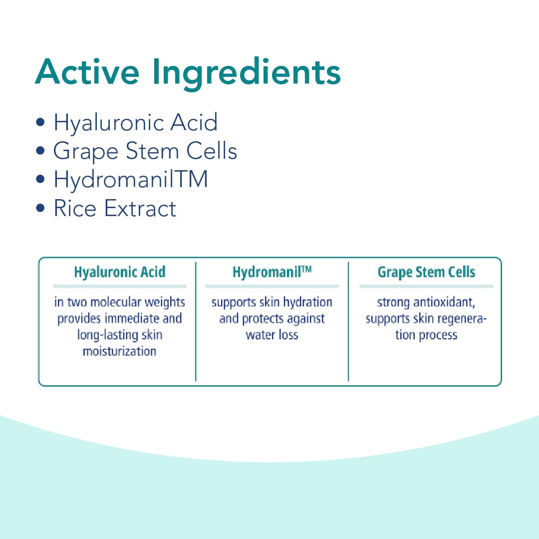 Novaclear Hydro Serum – Highly Concentrated Hyaluronic Acid with Grape Stem Cells & Hydromanil™ – Deep Hydration & Anti-Aging Face Serum 30 ML