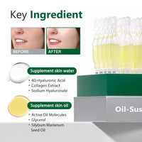 ANGEL SILK Emergency Repair Oil-Suspension Serum, 4D hyaluronic acid, Collagen Serum, Barrier Repair Firming, Water Oil Balance, Single-Use Vials Skincare for Sensitive Skin (1.5ml/0.05 fl.oz.)*30