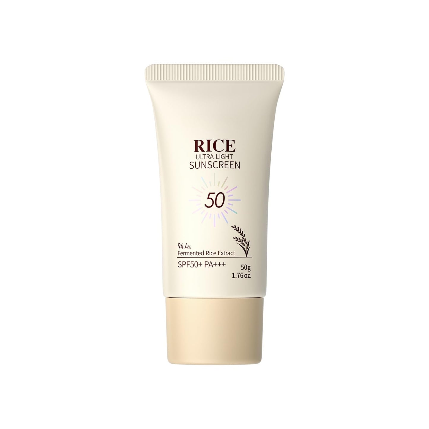 Shefave Rice sunscreen Cream for Face & Body, Ultra-light Rice sun screen SPF50+ PA+++, 50g